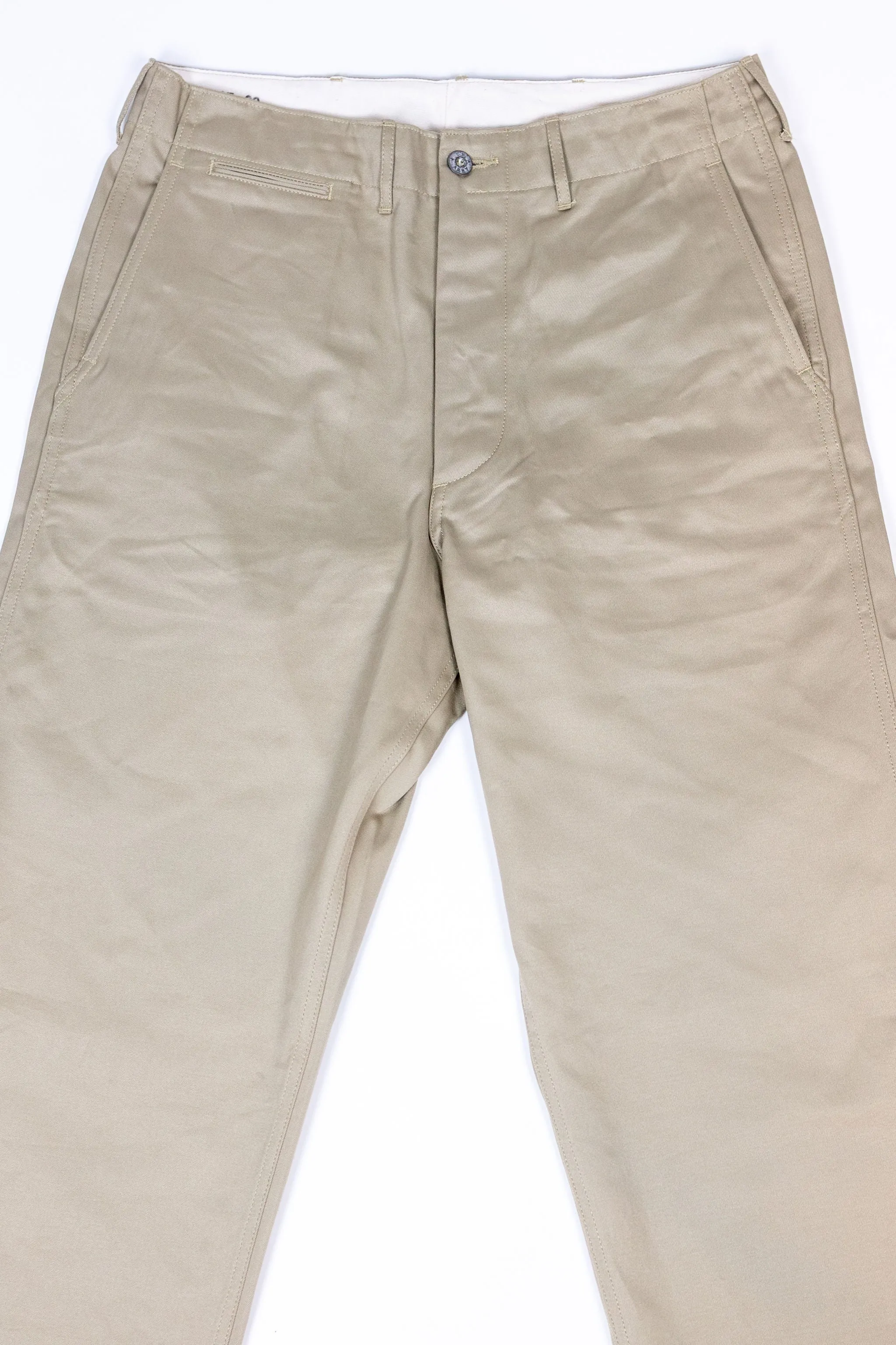 Buzz Rickson's M43036 Early Military Chinos 1942 Model - Khaki sold by Franklin and Poe product image thumbnail 4