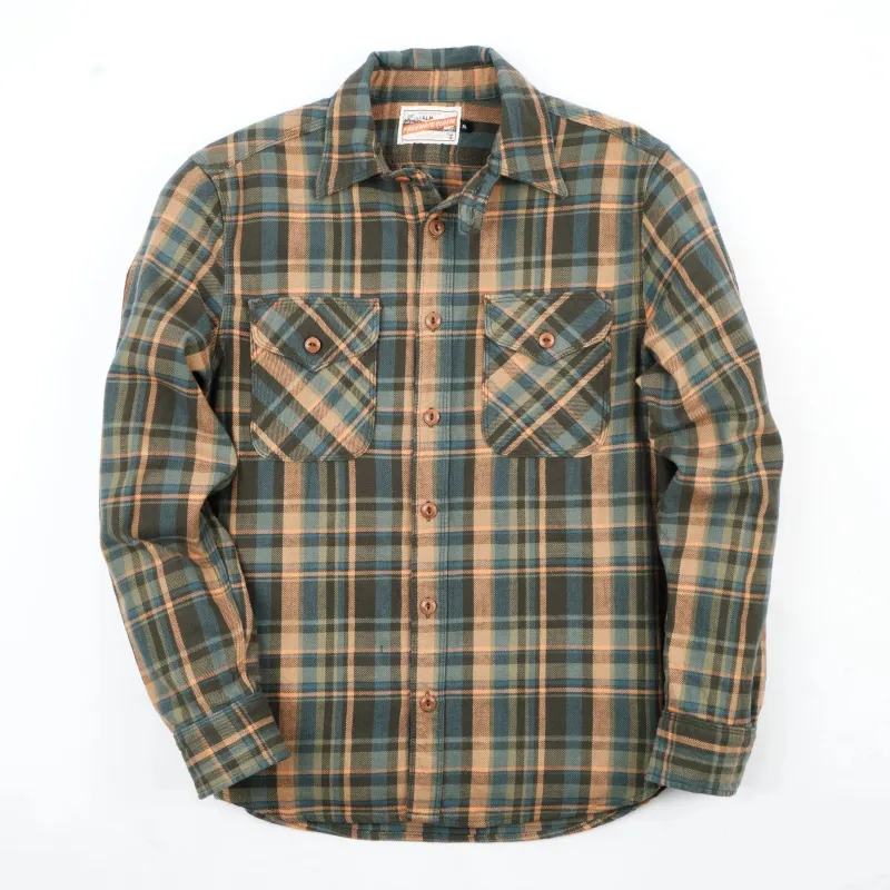 Freenote Cloth Wells - Evergreen Plaid sold by Franklin and Poe