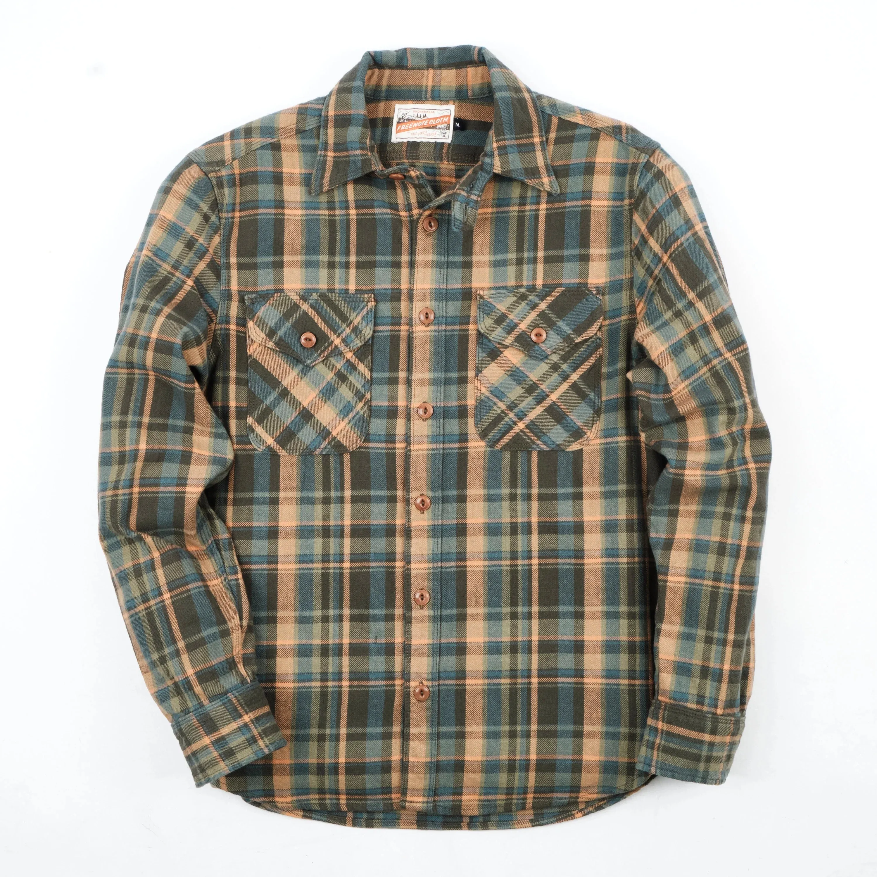 Freenote Cloth Wells - Evergreen Plaid sold by Franklin and Poe