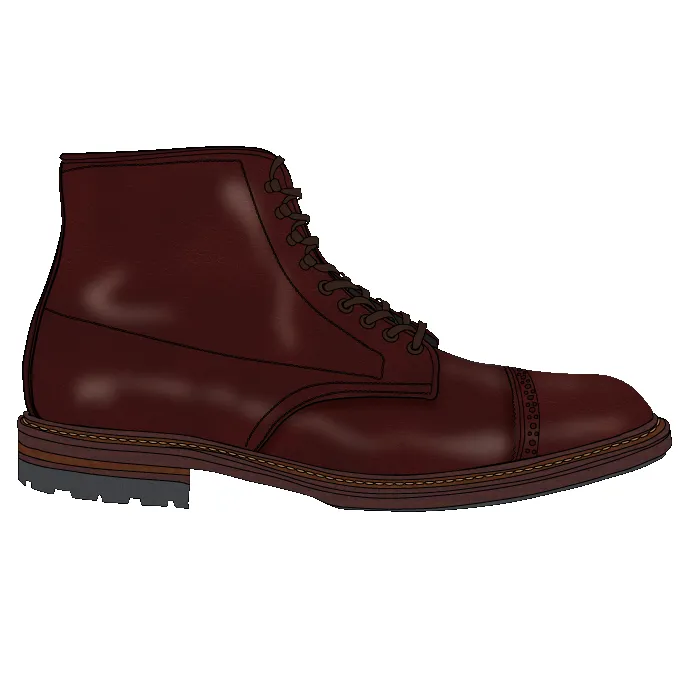 (Pre-Order FW25) Alden Jumper Boot - Color 8 Shell Cordovan sold by Franklin and Poe