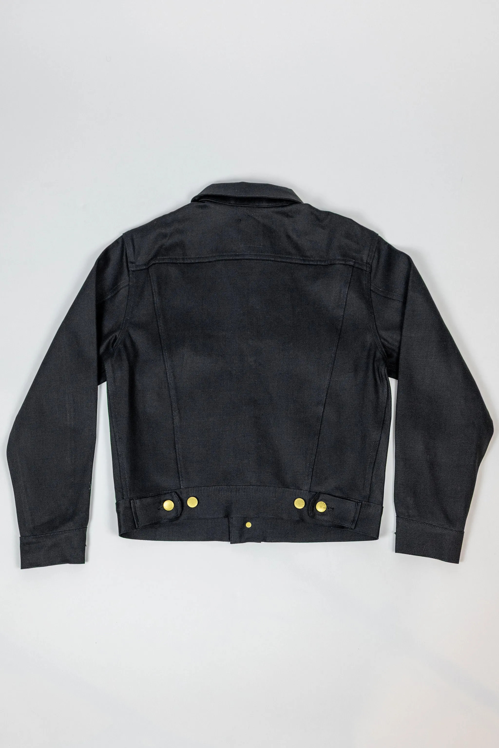 Freenote Cloth High Low Jacket - 14oz Aces High Black Denim sold by Franklin and Poe product image thumbnail 5