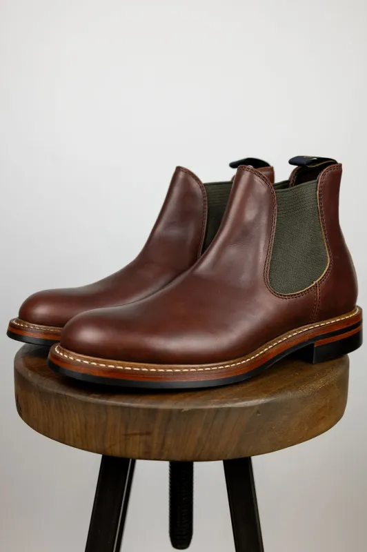 John Lofgren Chelsea Boot - Horween CXL Timber sold by Franklin and Poe