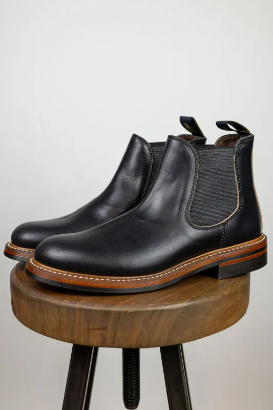 John Lofgren Chelsea Boot - Horween CXL Black sold by Franklin and Poe