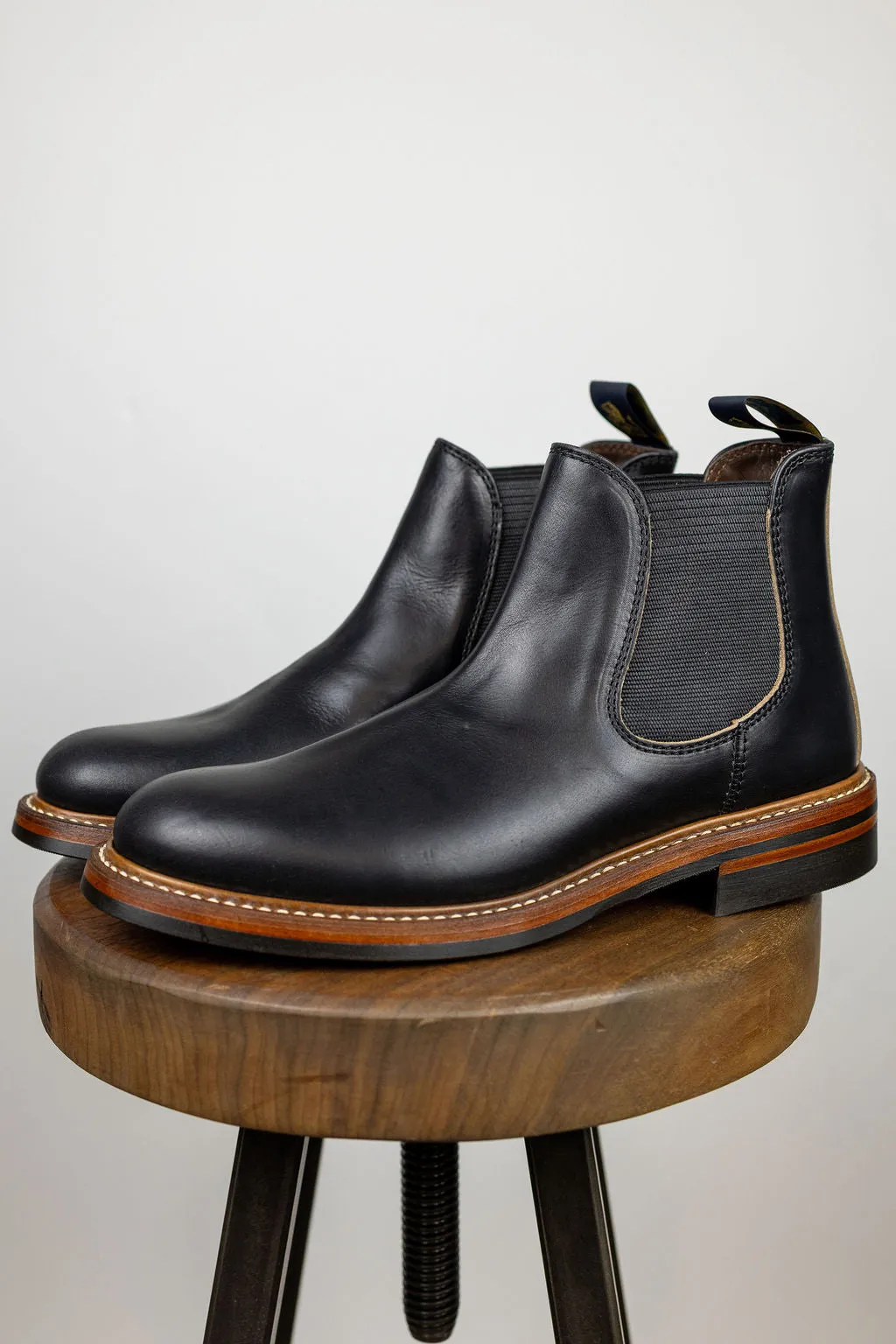 John Lofgren Chelsea Boot - Horween CXL Black sold by Franklin and Poe