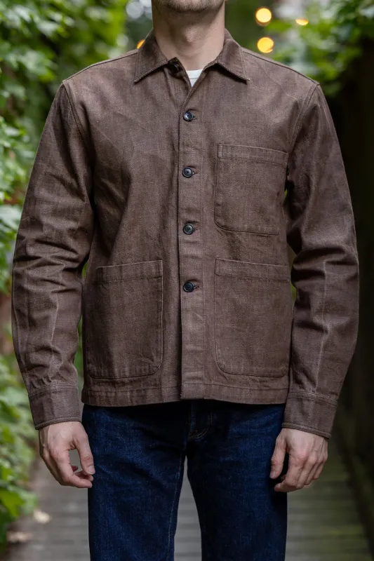 3sixteen Shop Jacket - Brown Denim sold by Franklin and Poe