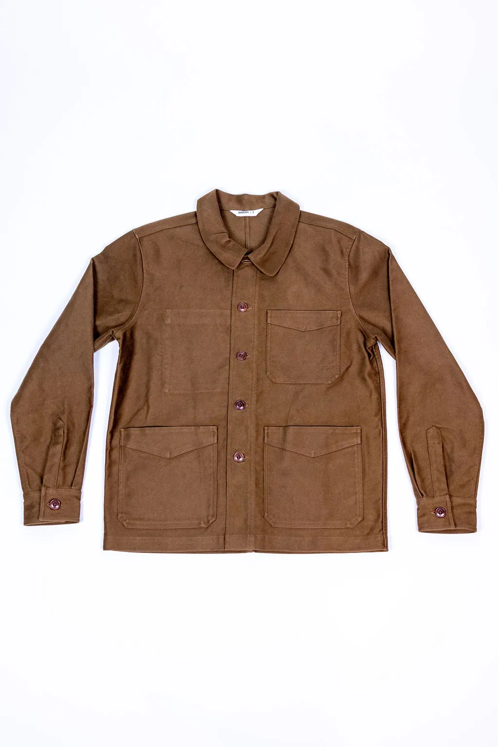 3sixteen French Work Jacket - Brown Moleskin sold by Franklin and Poe product image thumbnail 4
