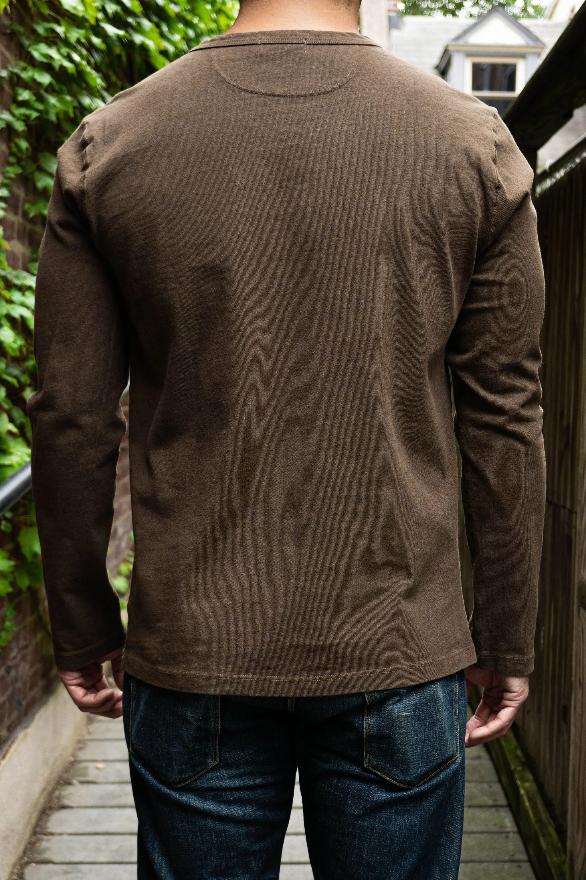 Freenote Cloth 13oz Henley L/S - Cedar sold by Franklin and Poe product image thumbnail 2