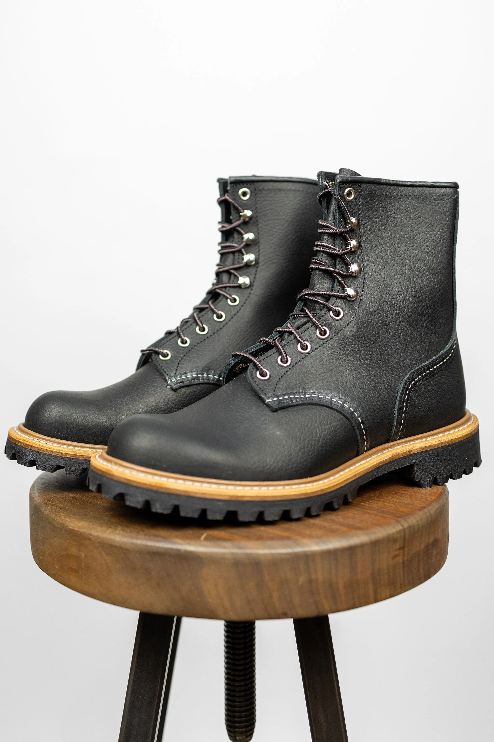 Red Wing Heritage 8-Inch Logger 4501 - Black Oil Slick sold by Franklin and Poe