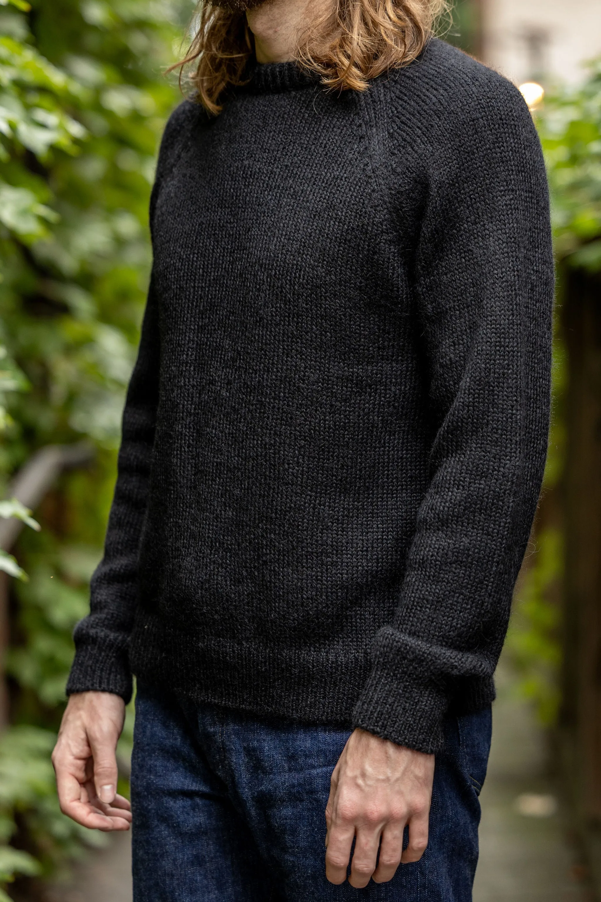 Knickerbocker Bud Alpaca Sweater - Black sold by Franklin and Poe product image thumbnail 2