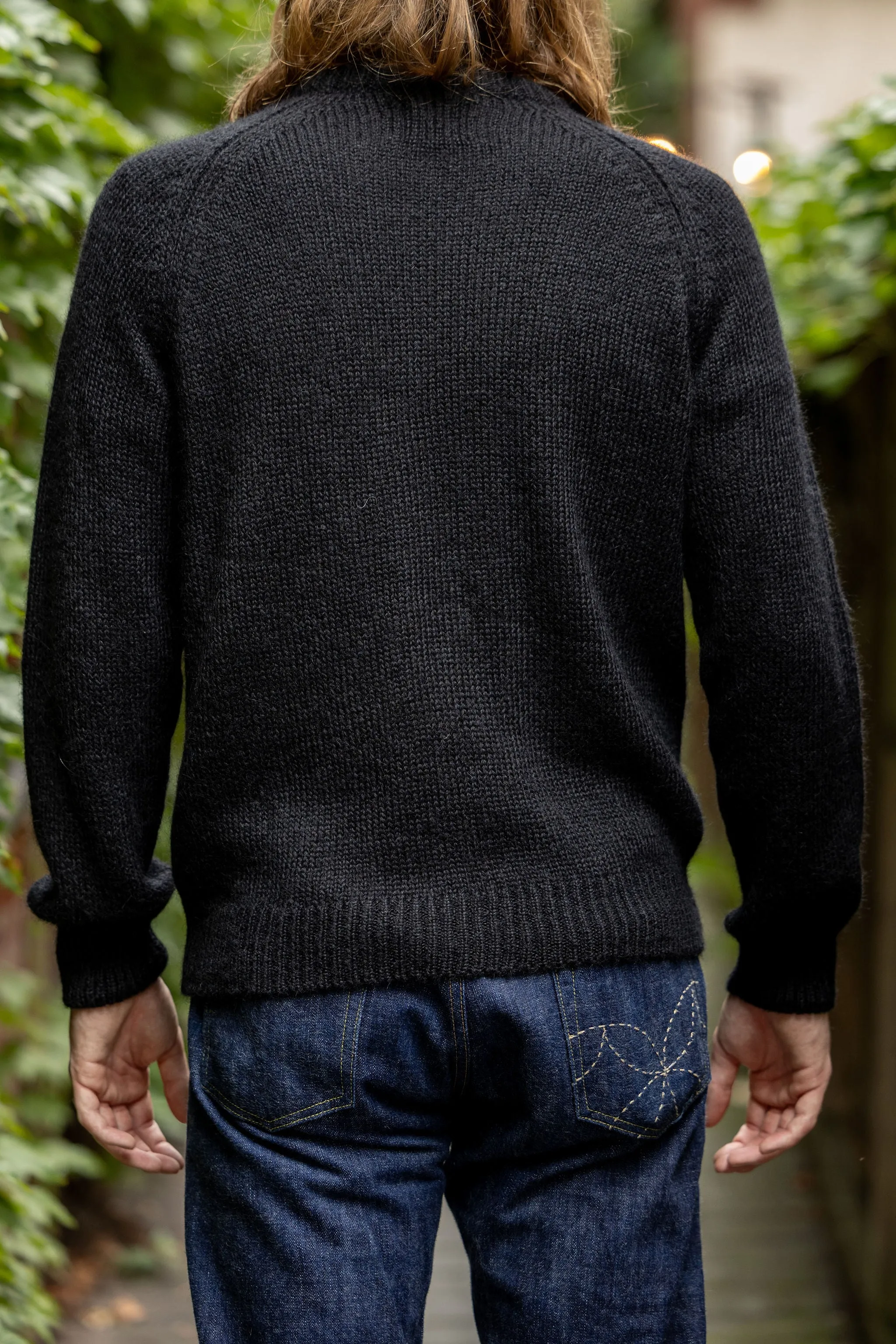 Knickerbocker Bud Alpaca Sweater - Black sold by Franklin and Poe product image thumbnail 3