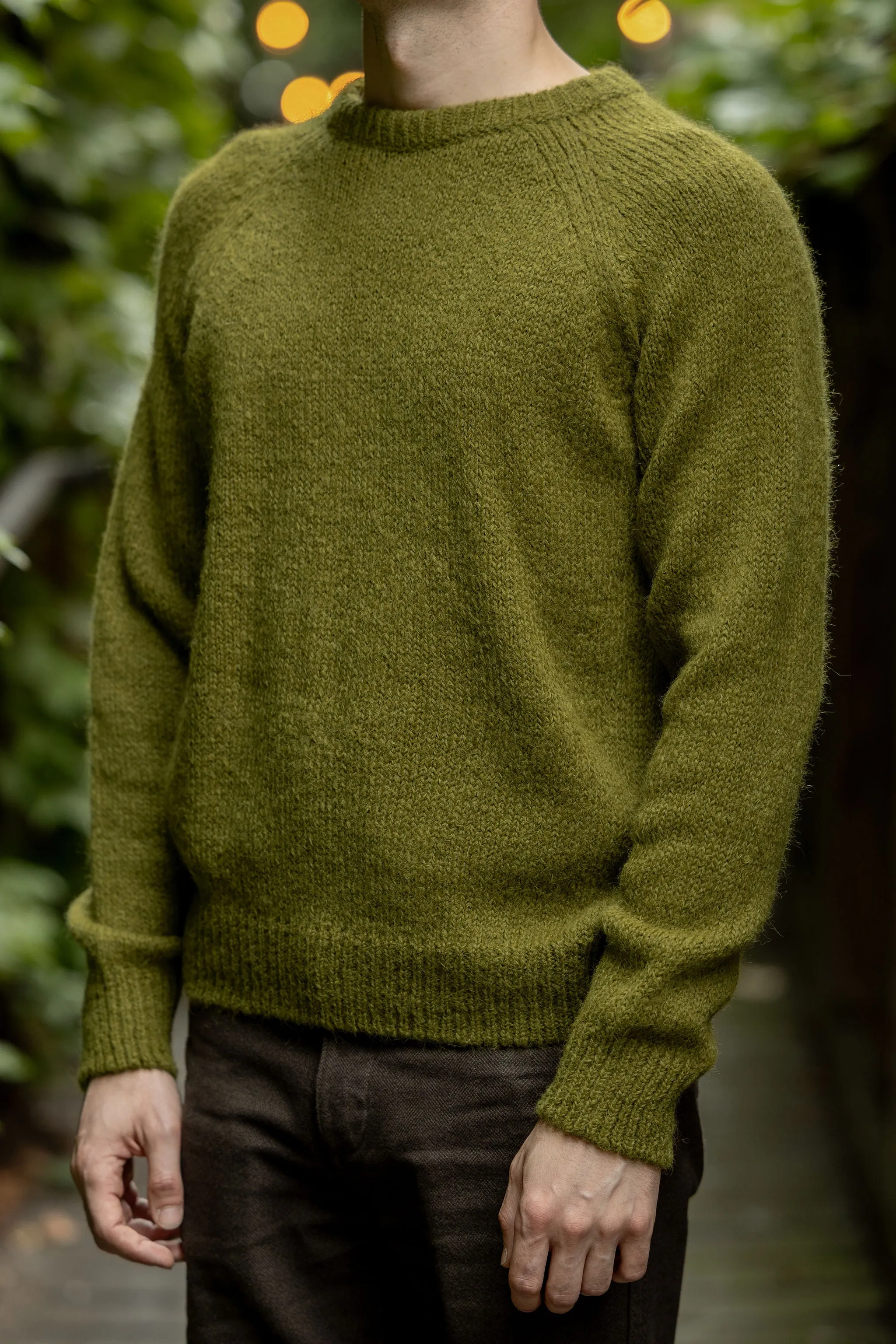 Knickerbocker Bud Alpaca Sweater - Chartreuse sold by Franklin and Poe product image thumbnail 2