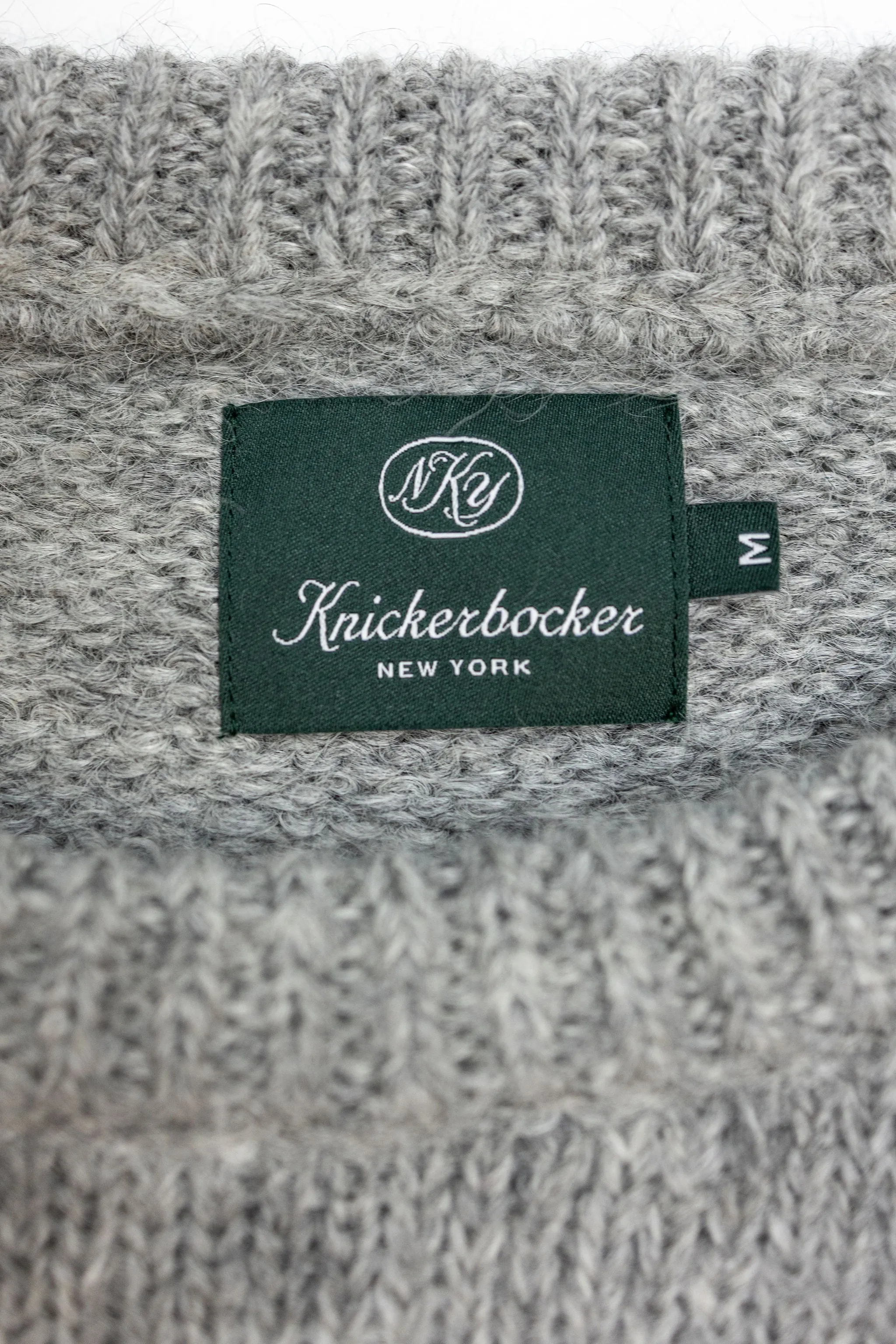 Knickerbocker Bud Alpaca Sweater - Fog Grey sold by Franklin and Poe product image thumbnail 3