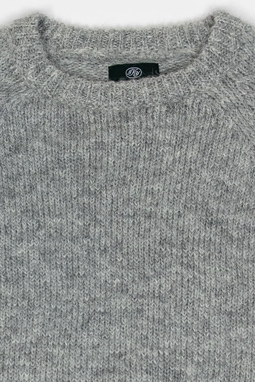 Knickerbocker Bud Alpaca Sweater - Fog Grey sold by Franklin and Poe product image thumbnail 2