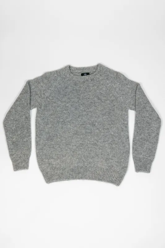 Knickerbocker Bud Alpaca Sweater - Fog Grey sold by Franklin and Poe