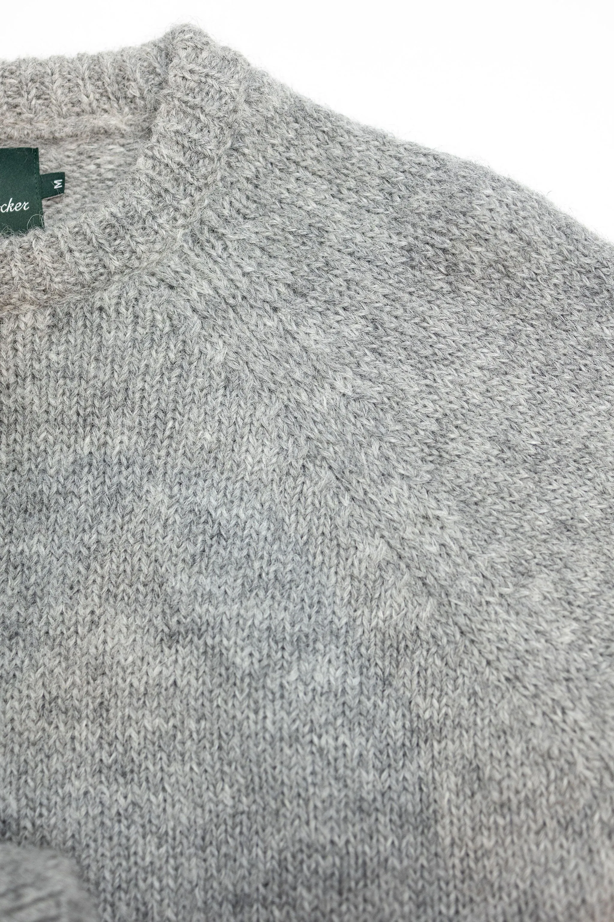Knickerbocker Bud Alpaca Sweater - Fog Grey sold by Franklin and Poe product image thumbnail 4