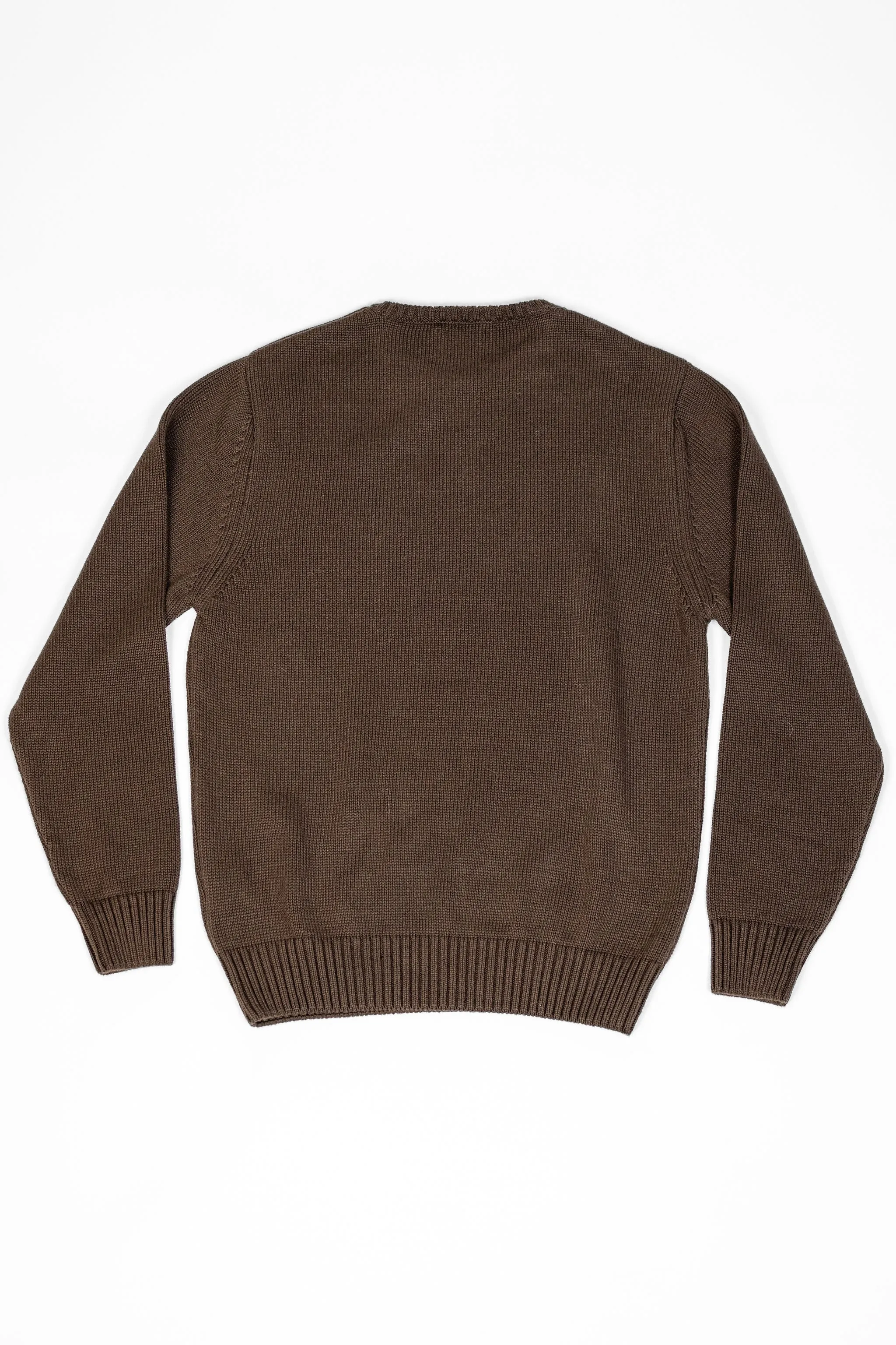 Knickerbocker Ivy Cotton Sweater - Brown sold by Franklin and Poe product image thumbnail 2