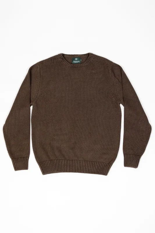 Knickerbocker Ivy Cotton Sweater - Brown sold by Franklin and Poe