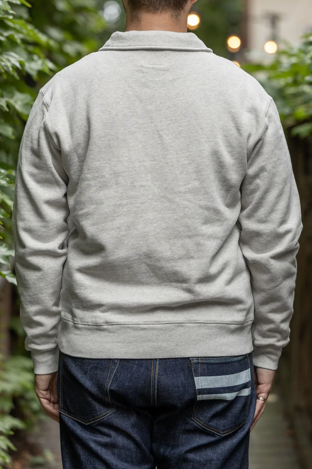 Knickerbocker Stadium Loft Knit Quarter Zip - Oat Grey sold by Franklin and Poe product image thumbnail 3