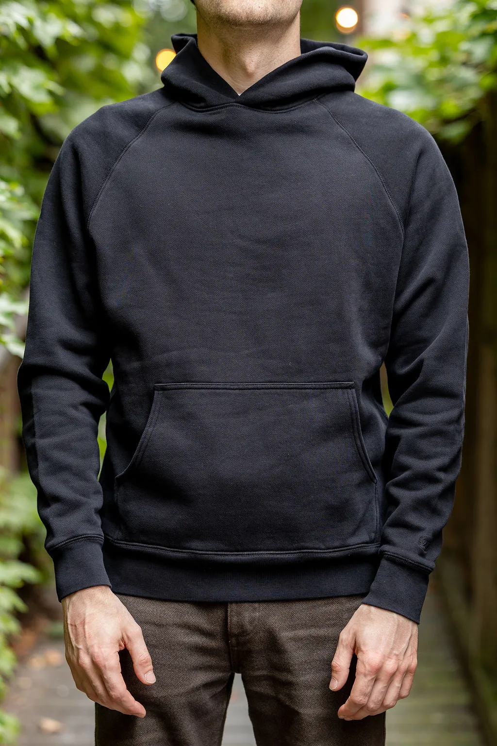 Knickerbocker Stadium Loft Knit Hoodie - Black sold by Franklin and Poe