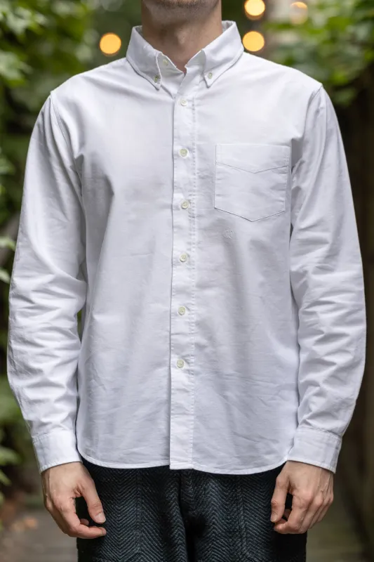 Knickerbocker "Beefy" Cotton Oxford - White sold by Franklin and Poe