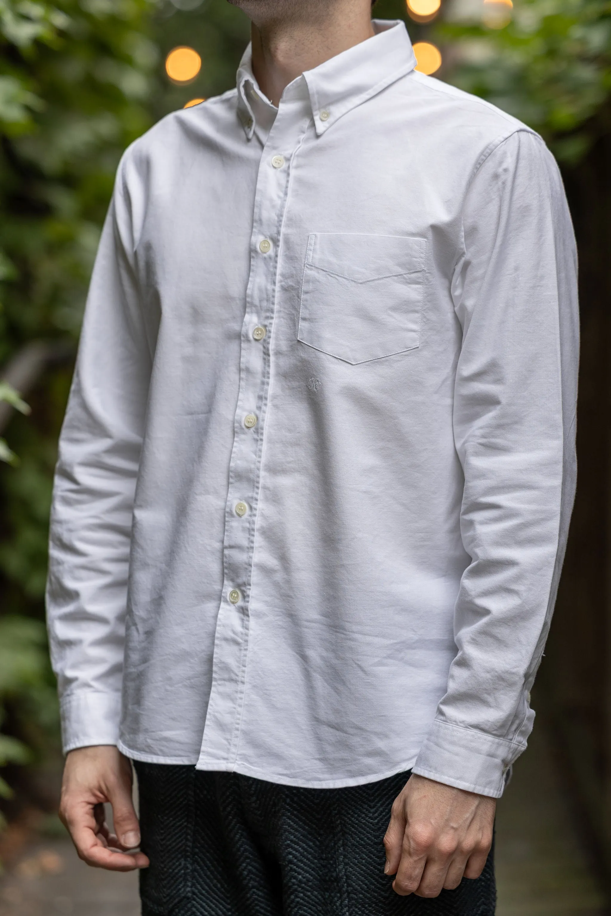 Knickerbocker "Beefy" Cotton Oxford - White sold by Franklin and Poe product image thumbnail 2