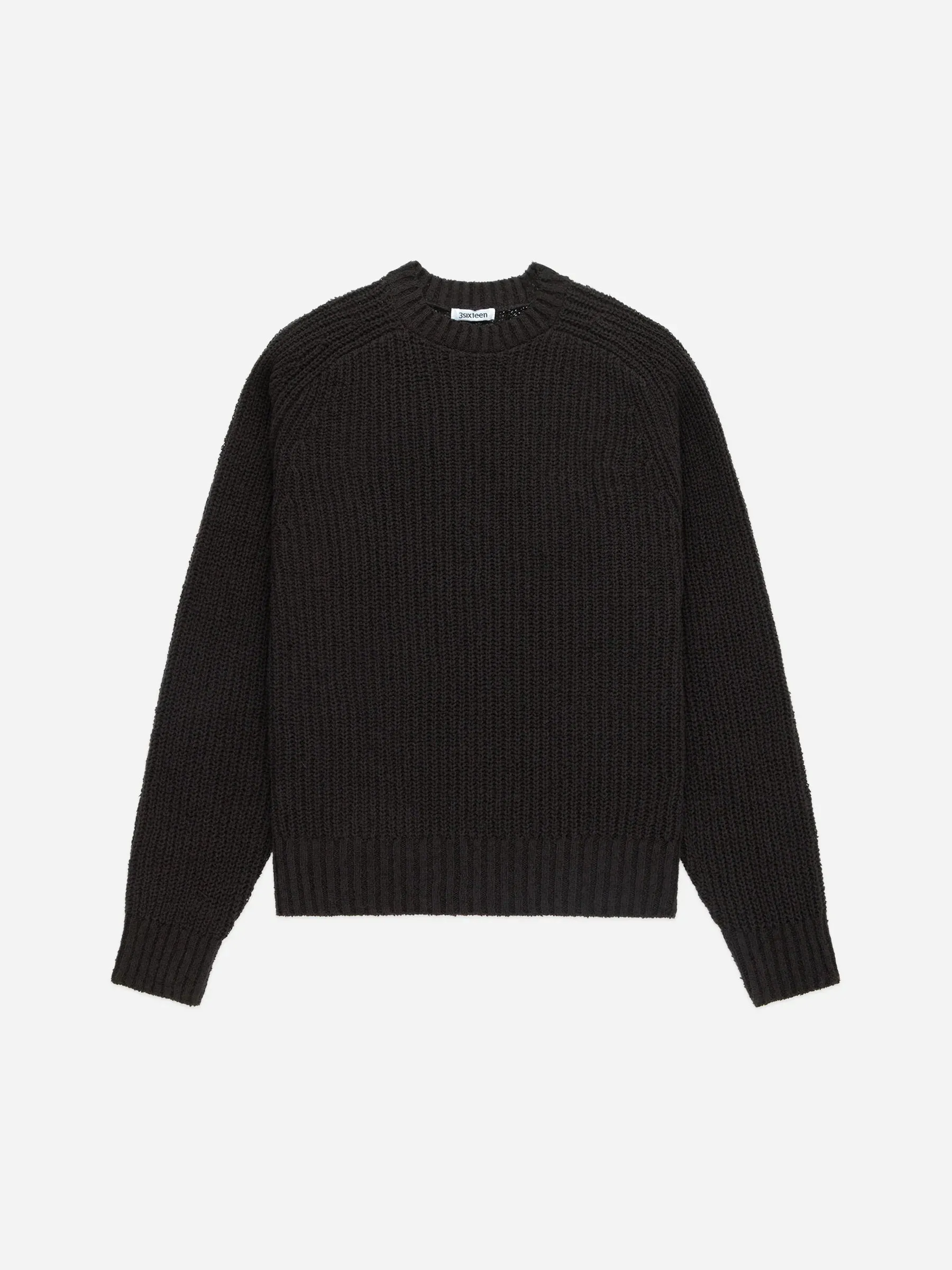 3sixteen Cotton Crewneck Sweater - Bark Boucle sold by Franklin and Poe