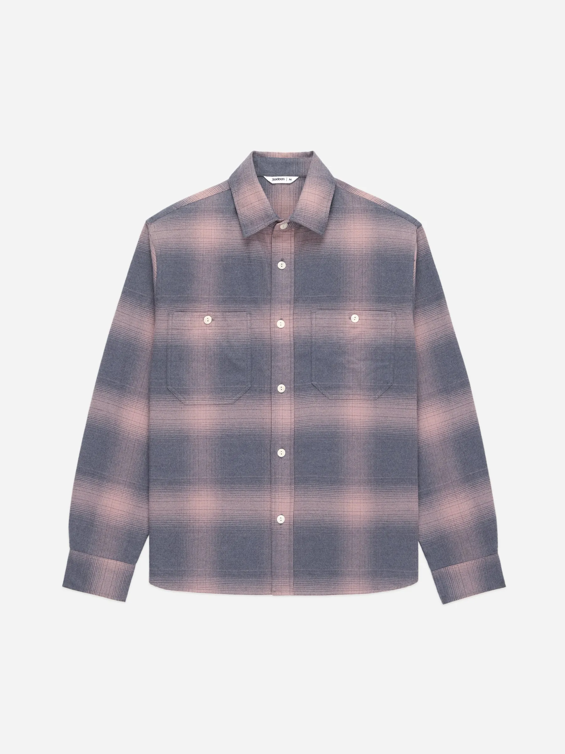 3sixteen Utility Flannel - Mauve Ombre sold by Franklin and Poe
