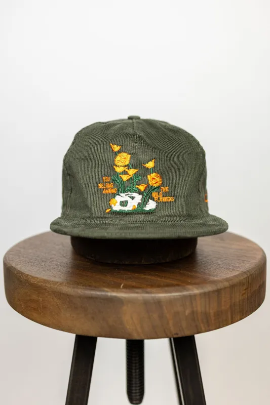 Ampal Creative Wild Flowers Cord - Olive made by Franklin and Poe