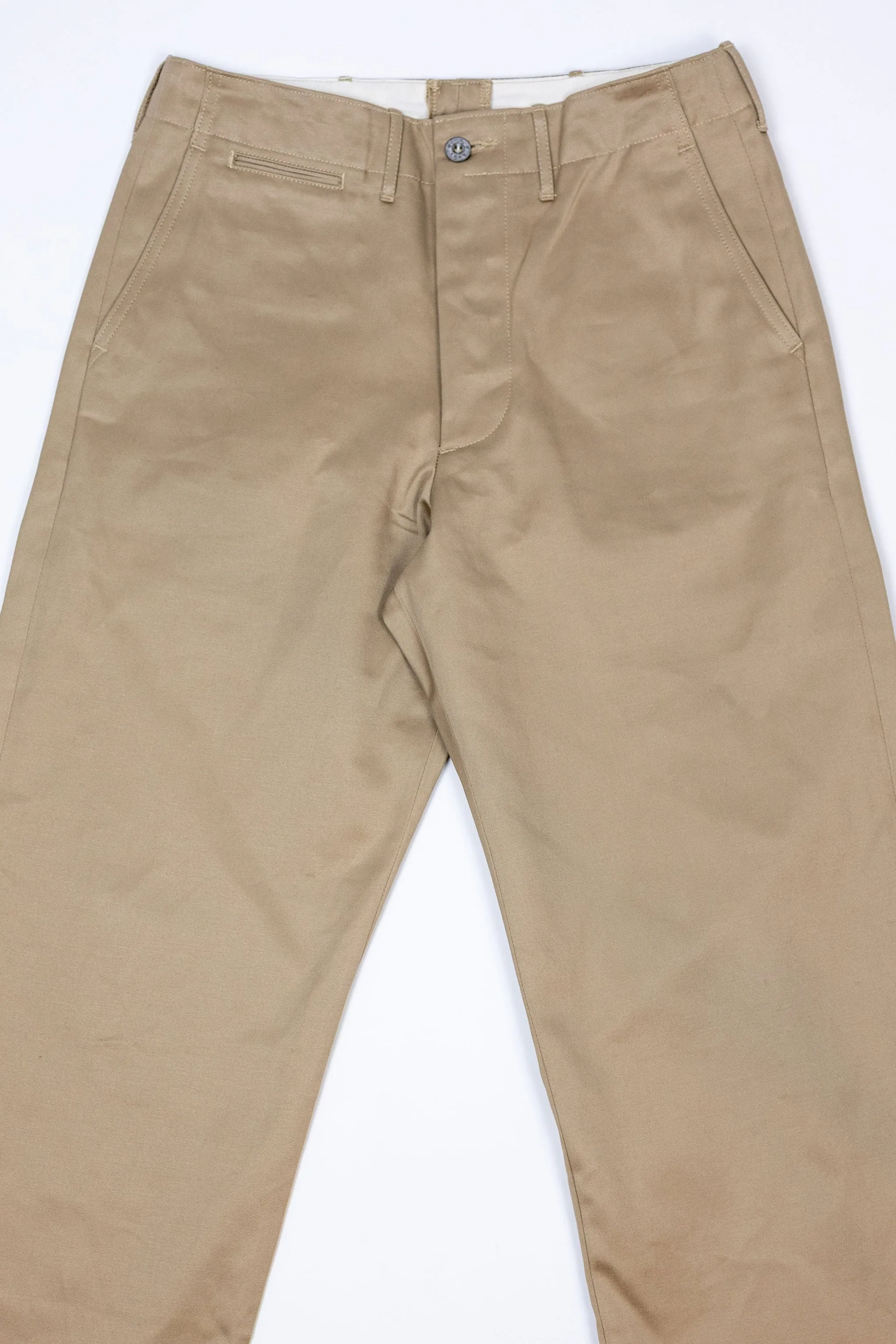 Buzz Rickson's M43035 Early Military Chinos 1945 Model (One Wash) - Beige sold by Franklin and Poe product image thumbnail 4