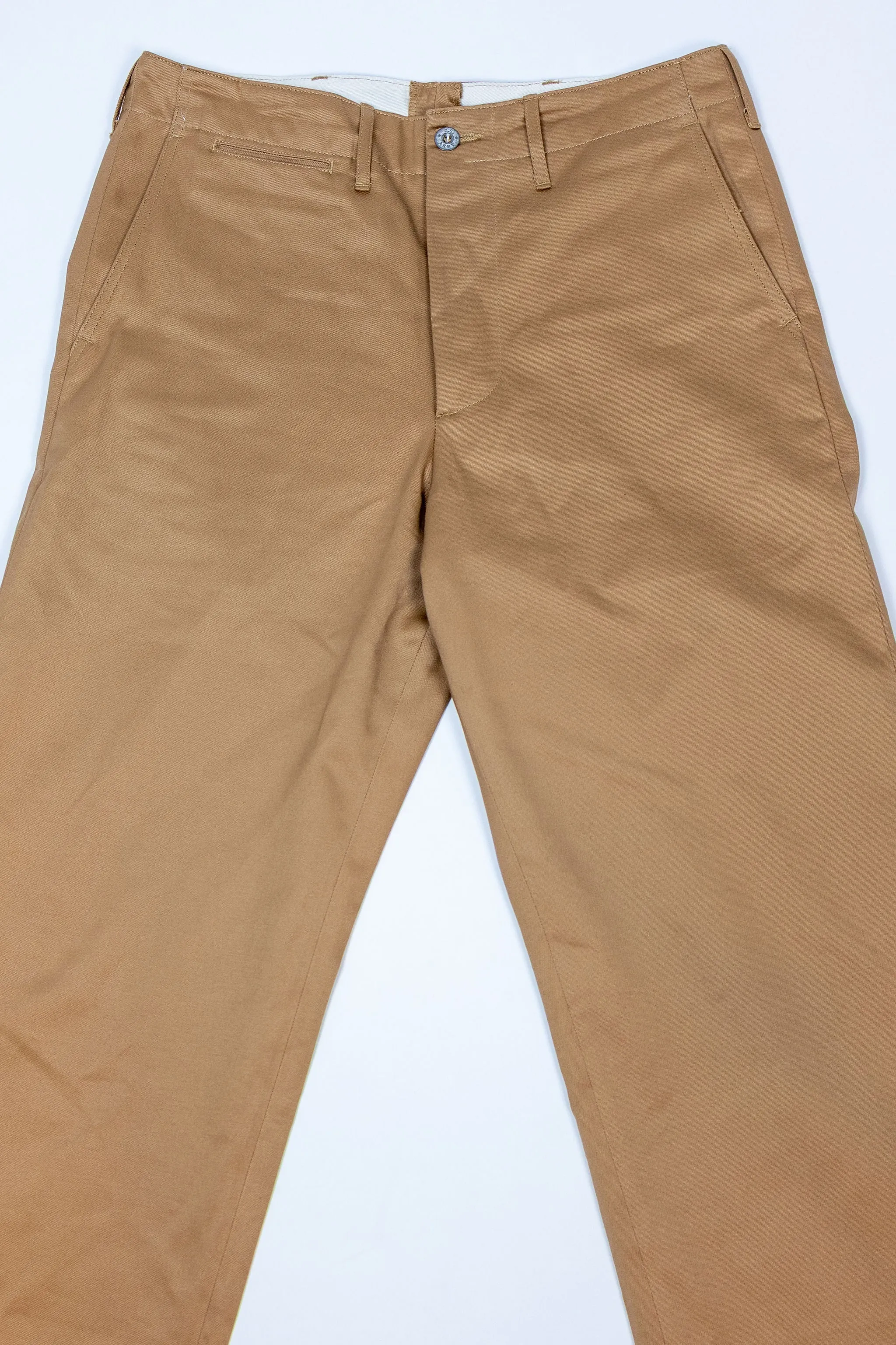 Buzz Rickson's M43035 Early Military Chinos 1945 Model (One Wash) - Camel sold by Franklin and Poe product image thumbnail 4
