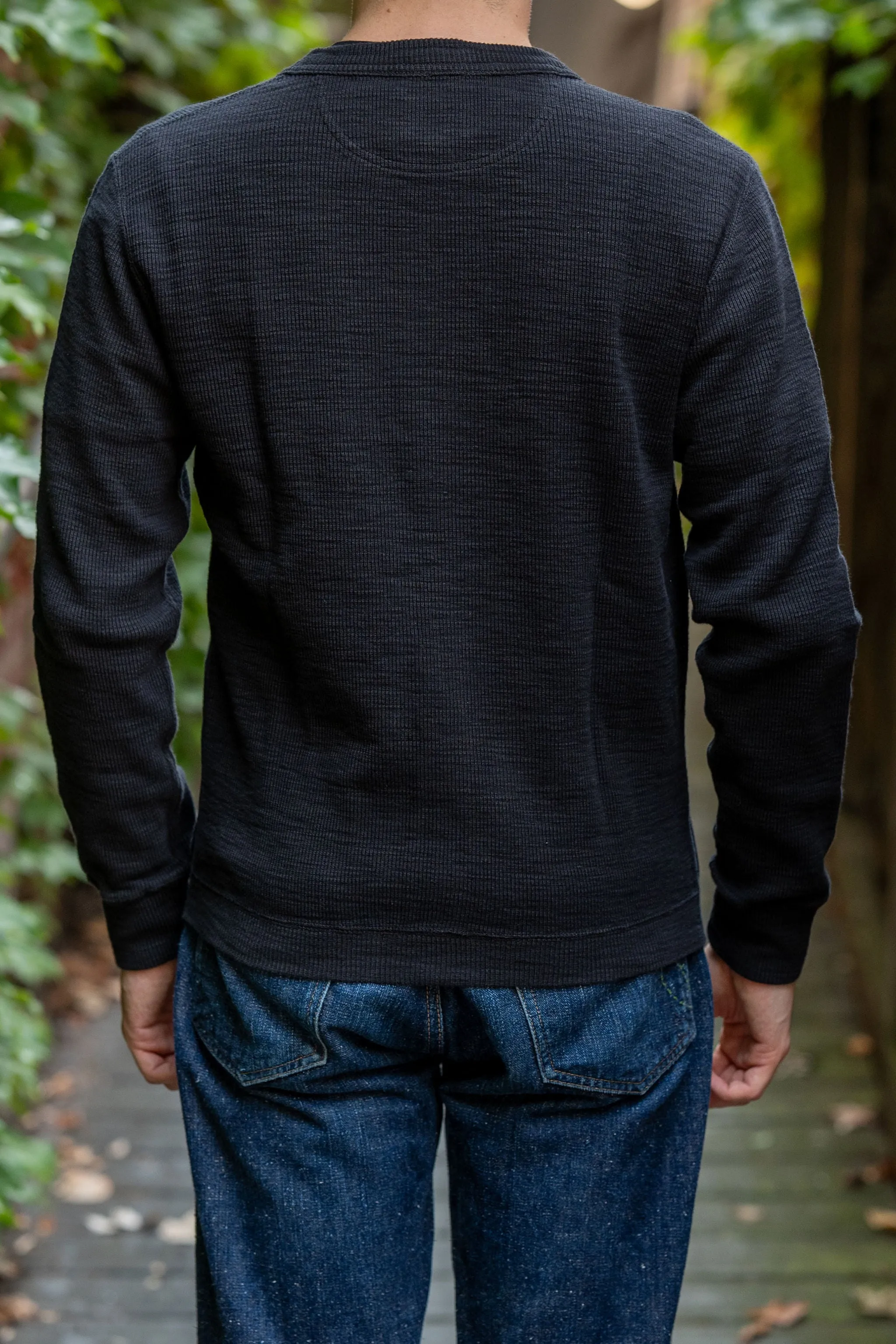 UES 772301 Single Rib Cardigan - Black sold by Franklin and Poe product image thumbnail 3