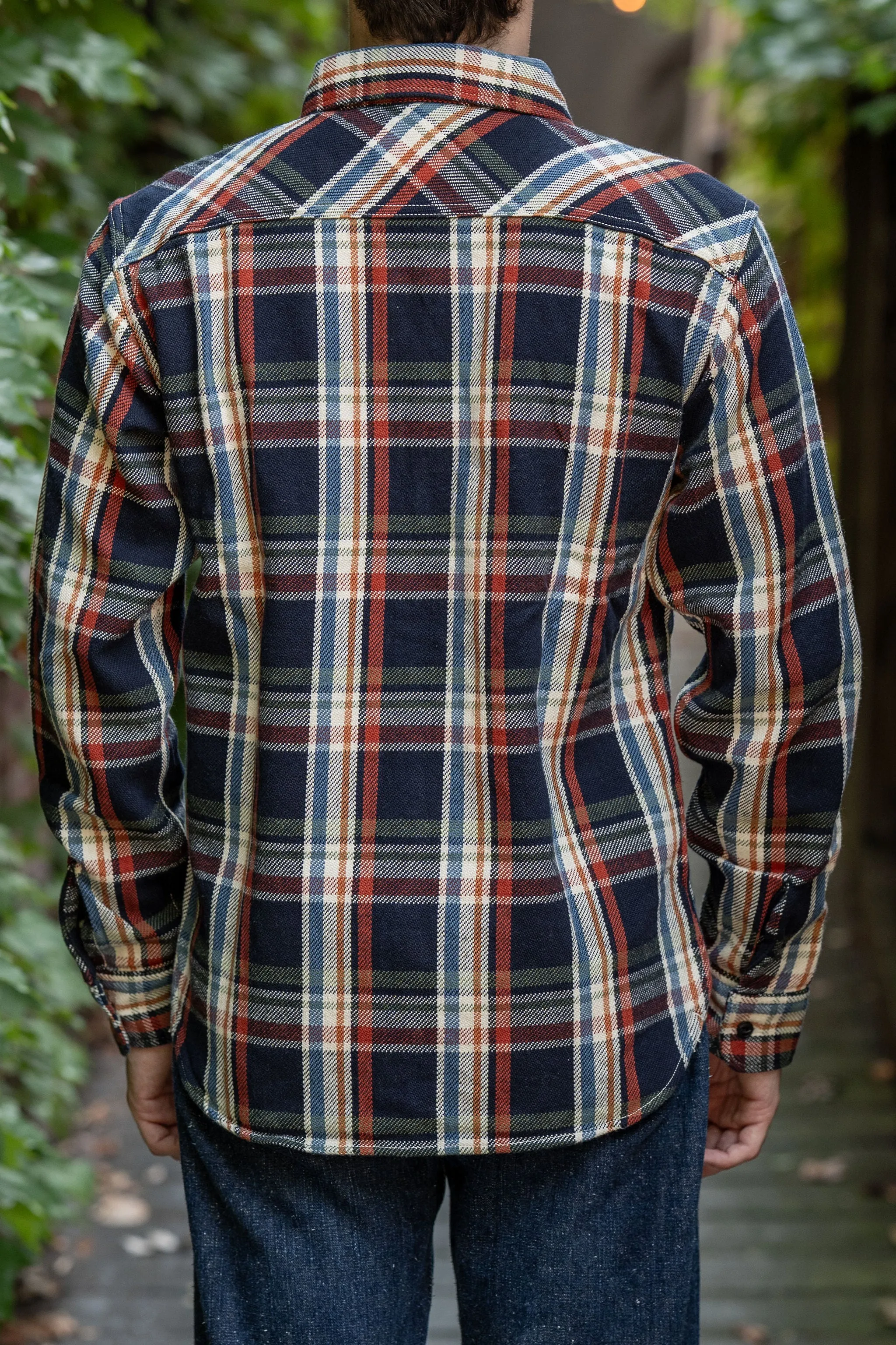 UES 502553 Heavy Flannel Shirts - Navy sold by Franklin and Poe product image thumbnail 3