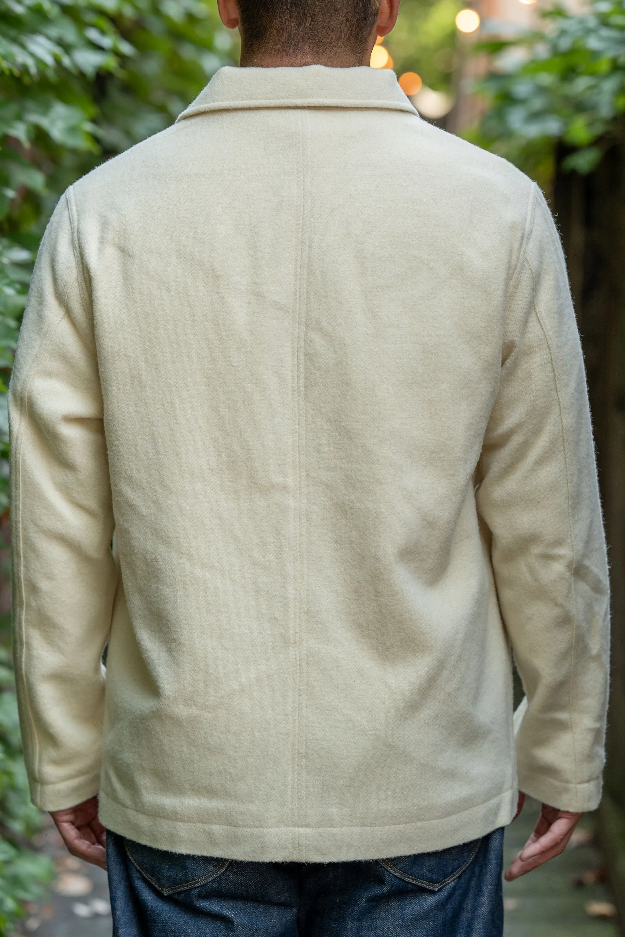 Merz b. Schwanen JKT05WO Burel Wool Jacket Relaxed Fit - Nature sold by Franklin and Poe product image thumbnail 3