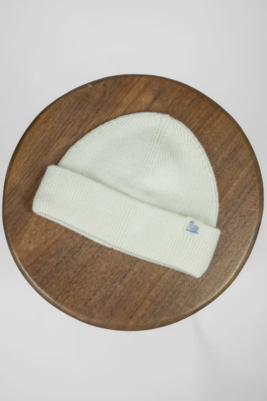 Merz b Schwanen MWBN05 Merino Wool Ribbed Watch Cap - Nature sold by Franklin and Poe