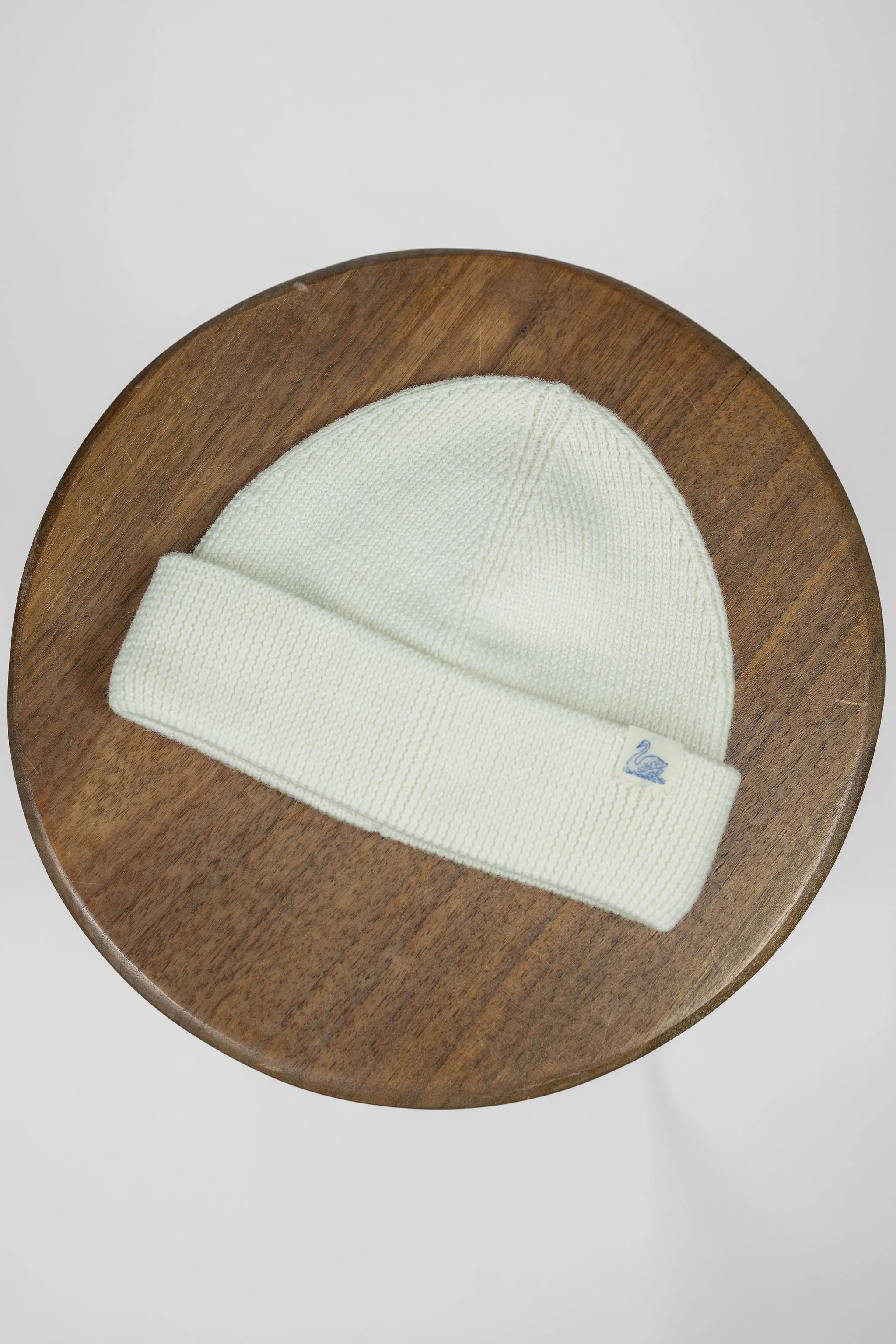 Merz b Schwanen MWBN05 Merino Wool Ribbed Watch Cap - Nature sold by Franklin and Poe