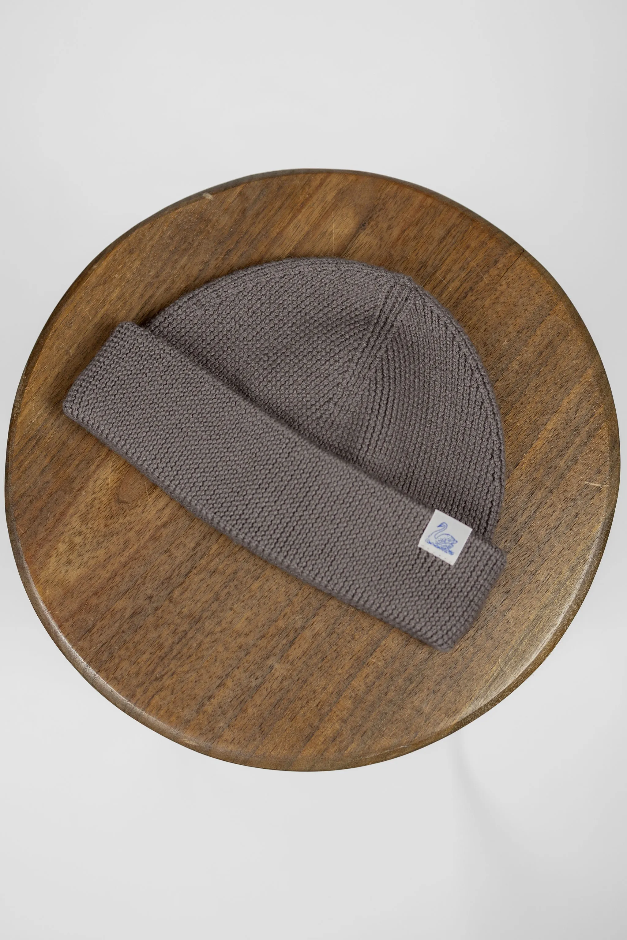 Merz b Schwanen MWBN05 Merino Wool Ribbed Watch Cap - Grain sold by Franklin and Poe