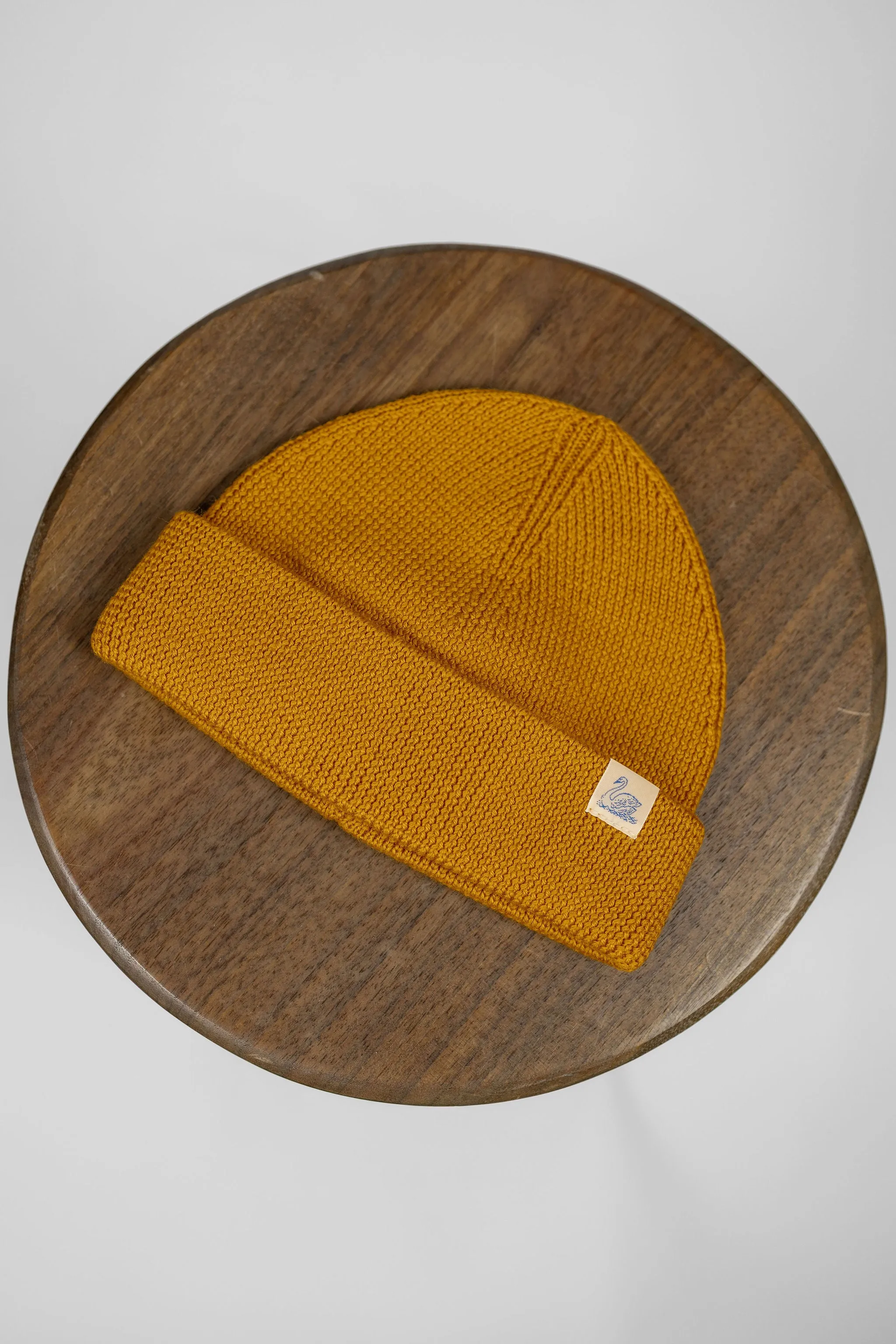 Merz b Schwanen MWBN05 Merino Wool Ribbed Watch Cap - Honey sold by Franklin and Poe