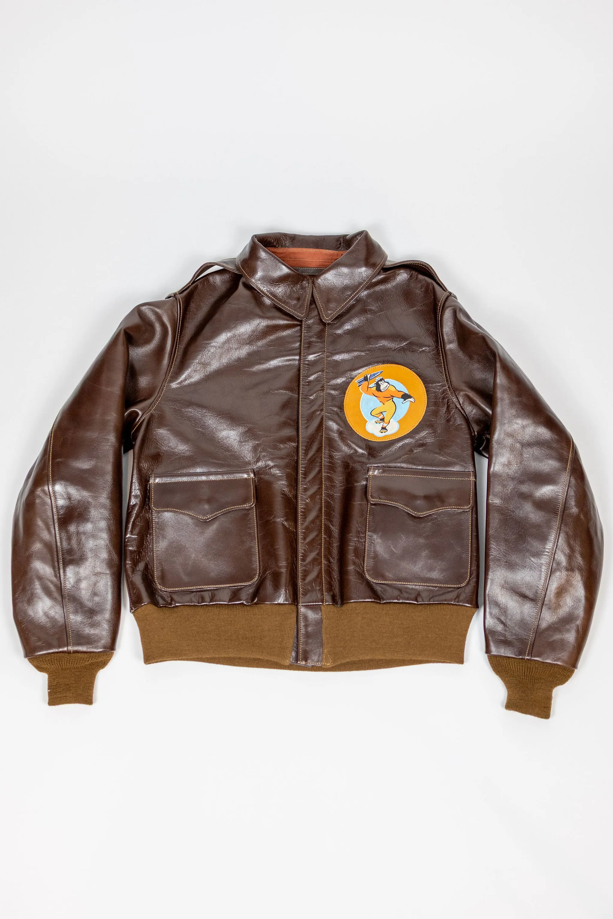 Buzz Rickson's BR80668 A-2 Rough Wear Clothing Co. 451st Bomb. SQ. "Mister Period Twice". sold by Franklin and Poe product image thumbnail 4