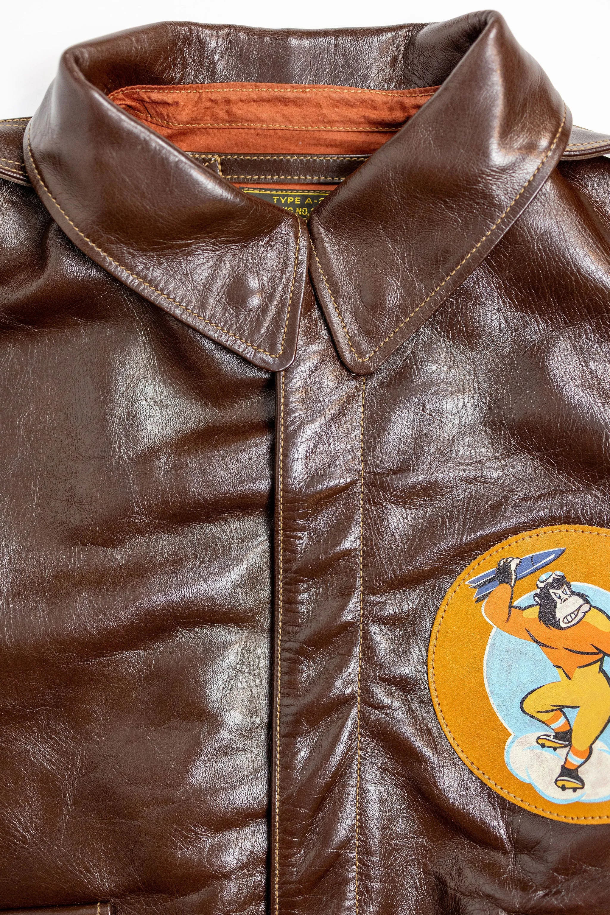 Buzz Rickson's BR80668 A-2 Rough Wear Clothing Co. 451st Bomb. SQ. "Mister Period Twice". sold by Franklin and Poe product image thumbnail 5