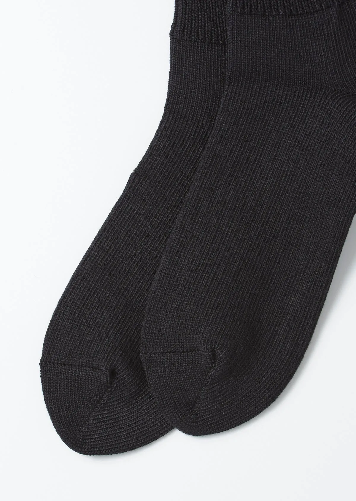 RoToTo R1427 Organic Daily 3 Pack Ribbed Crew Socks - Black sold by Franklin and Poe product image thumbnail 3