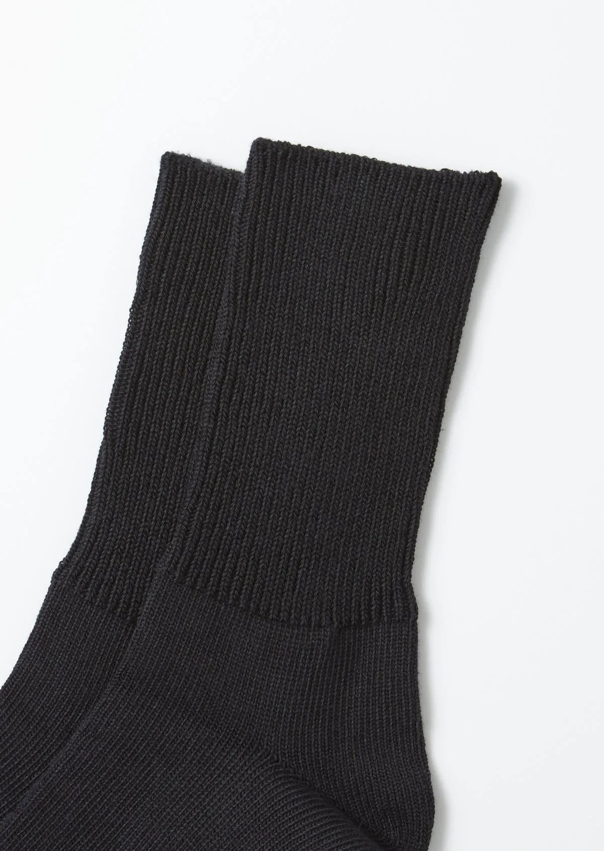 RoToTo R1427 Organic Daily 3 Pack Ribbed Crew Socks - Black sold by Franklin and Poe product image thumbnail 4