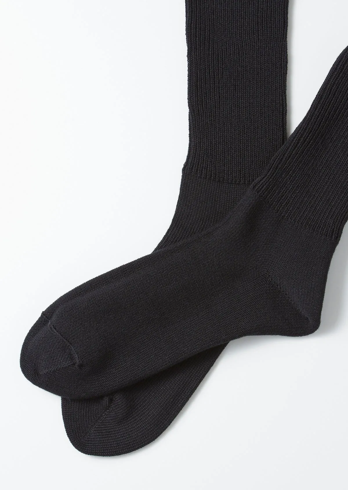 RoToTo R1427 Organic Daily 3 Pack Ribbed Crew Socks - Black sold by Franklin and Poe product image thumbnail 5