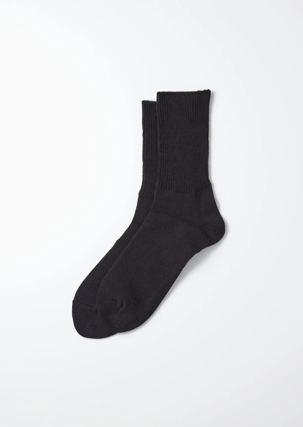 RoToTo R1427 Organic Daily 3 Pack Ribbed Crew Socks - Black sold by Franklin and Poe product image thumbnail 2