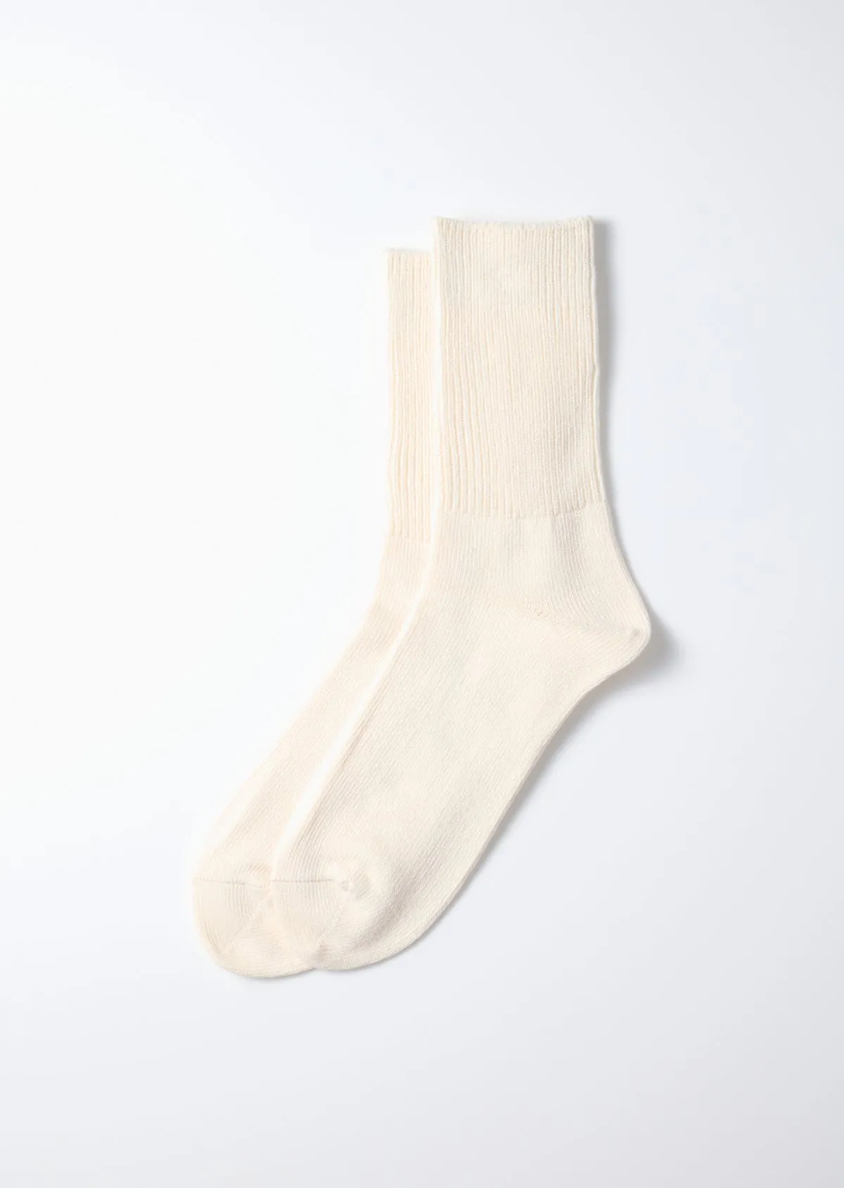RoToTo R1427 Organic Daily 3 Pack Ribbed Crew Socks - Ivory sold by Franklin and Poe product image thumbnail 2