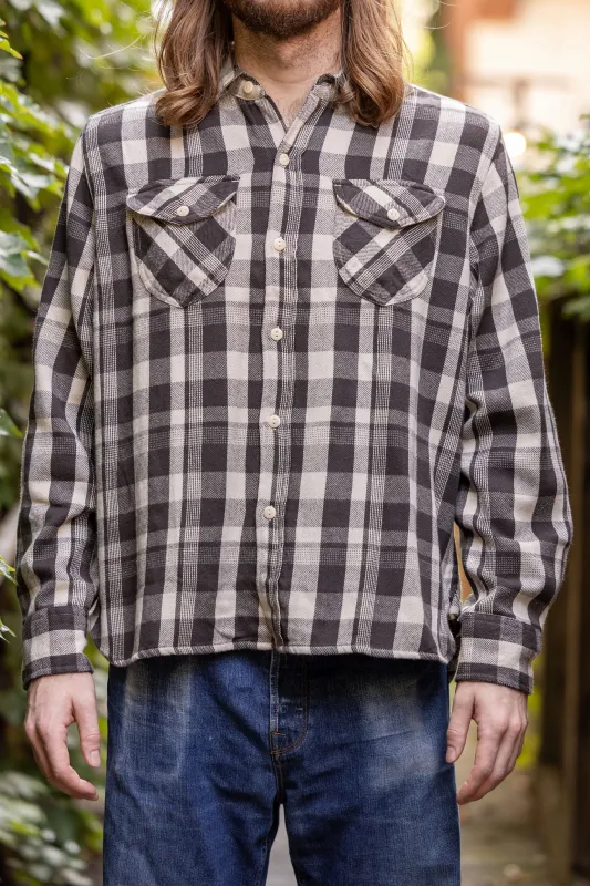 Wythe Washed Flannel Workshirt - Night Pitch sold by Franklin and Poe