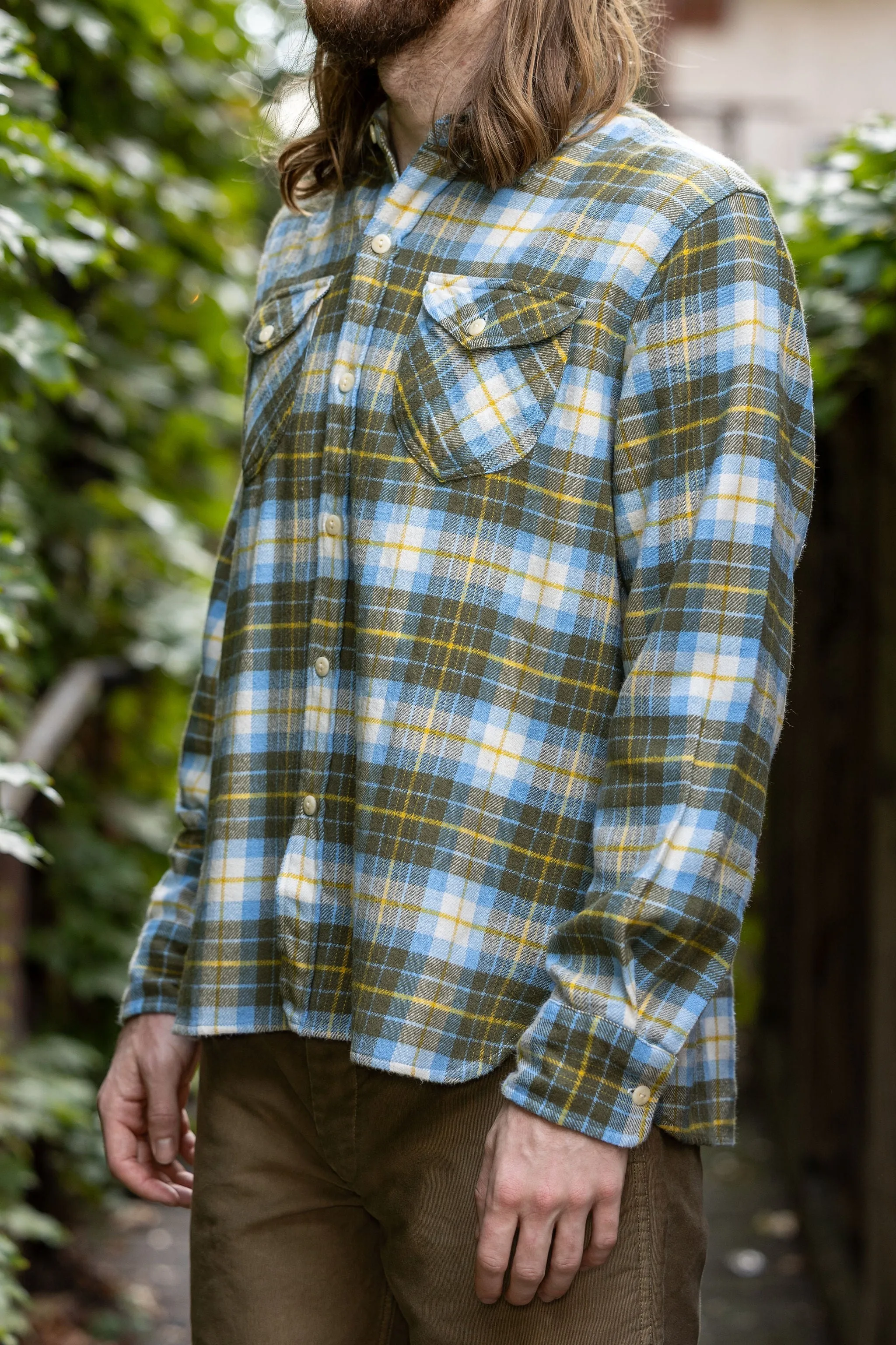 Wythe Washed Flannel Workshirt - Gold Ravine sold by Franklin and Poe product image thumbnail 2