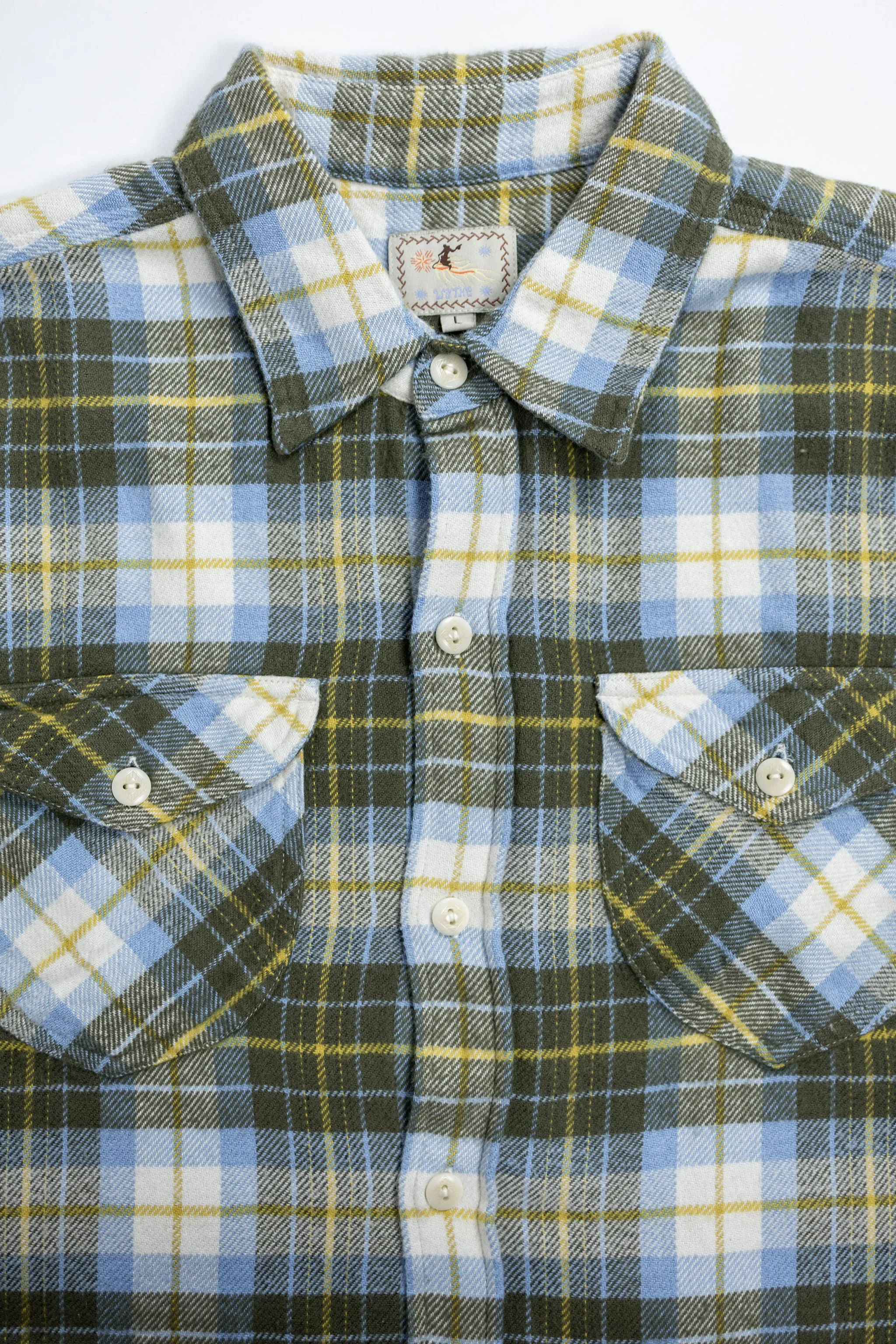 Wythe Washed Flannel Workshirt - Gold Ravine sold by Franklin and Poe product image thumbnail 5