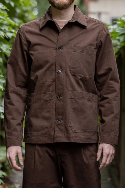 Hansen Garments Bendik Workwear Jacket - Chestnut sold by Franklin and Poe