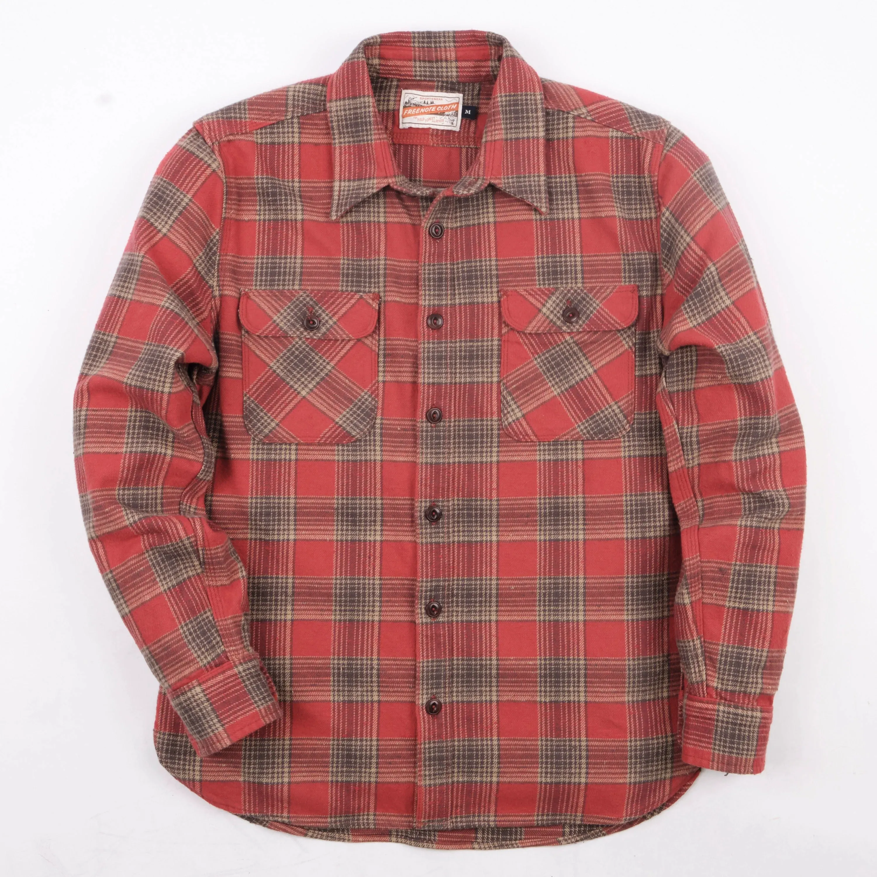 Freenote Cloth Jepson - Dusty Red Plaid sold by Franklin and Poe product image thumbnail 4