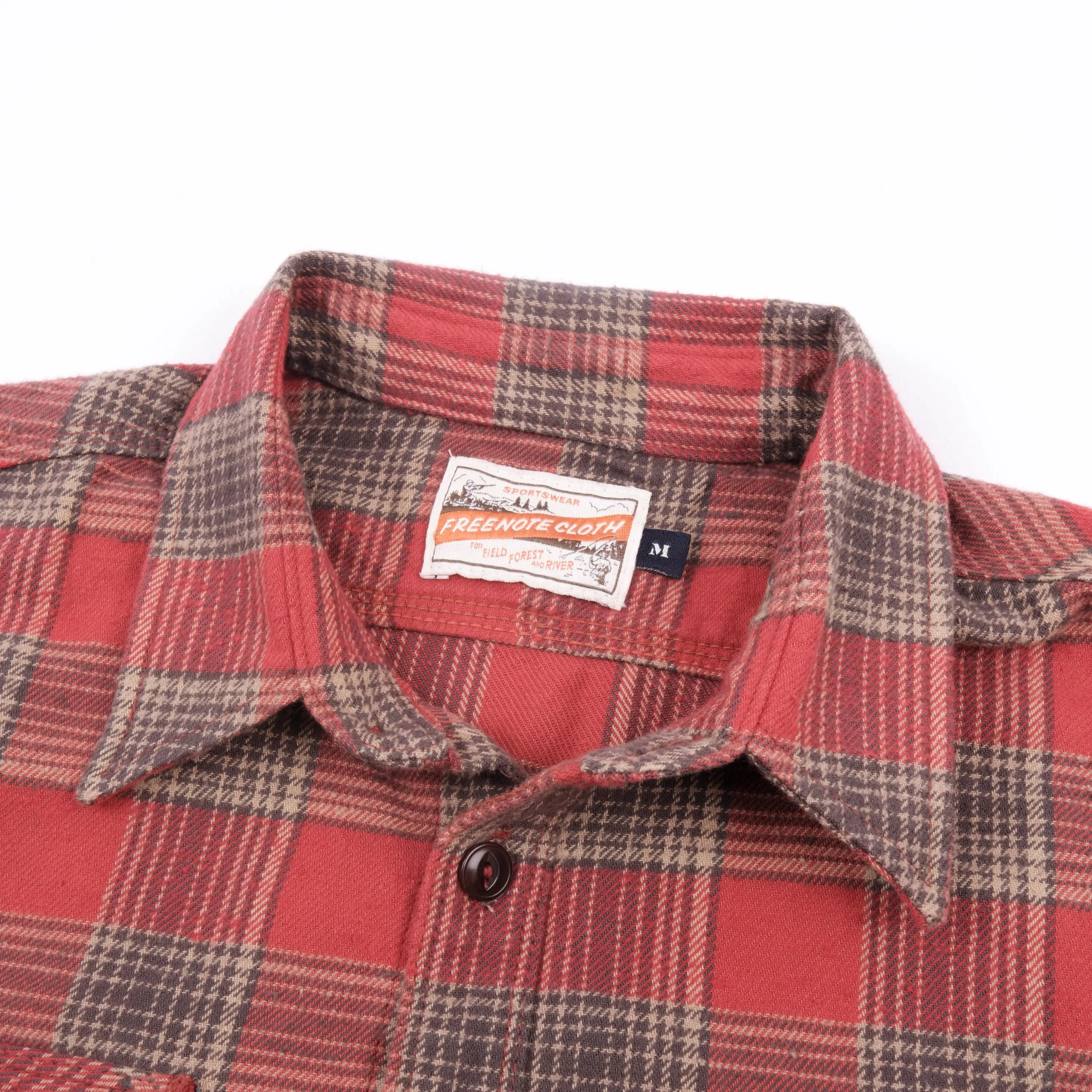 Freenote Cloth Jepson - Dusty Red Plaid sold by Franklin and Poe product image thumbnail 5